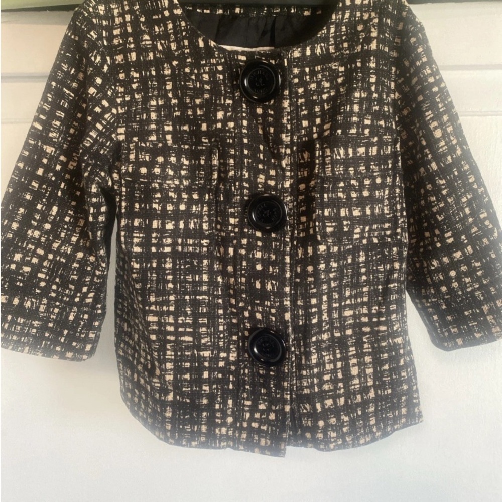 Michael Kors Kids Blazer in Black and Cream